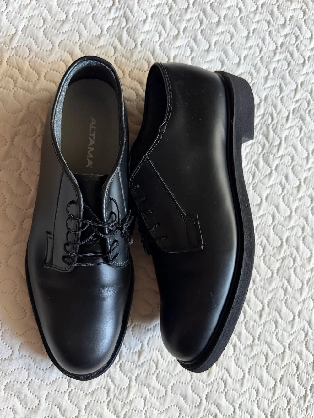 ALTAMA Mil-Spec Oxford Black Leather Size 11 E Made in USA